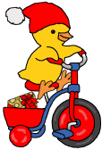 Kylling p trehjulet cykel