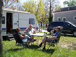 John og Kirstens plads p Camping Torre Pendente