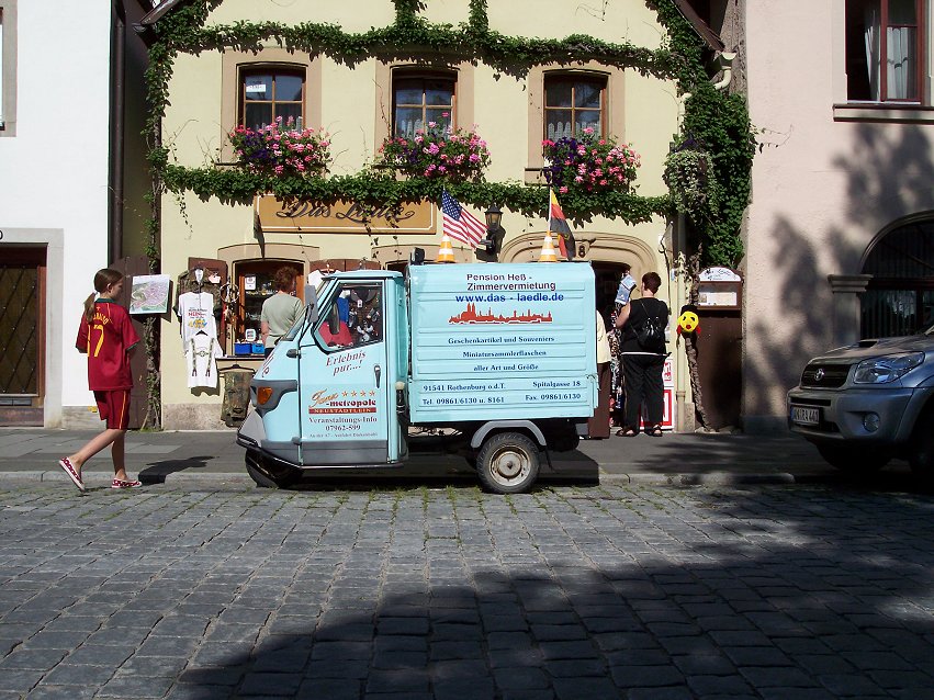 Louise til venstre -  Rothenburg ob der Tauber