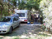 Vores plads p Camping Karda Beach