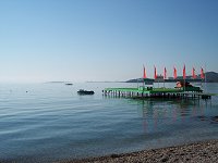 Vores egen strand tidligt om morgenen