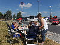 Frokost p rastepladsen Frnkische Schweitz