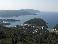 Udsigt fra Cafe Bella Vista, Paleokastritsa