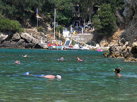 Snorkeldykning, Paleokastritsa