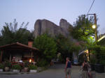Udsigt til Meteora fra 'Camping Vrachos Kastraki'