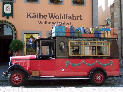 Kthe Wohlfahrts julebutik i Rothenburg ob der Tauber, Tyskland